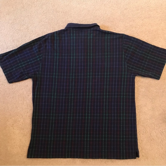 Vintage Lands End Polo Shirt Mens Size XL Dark Navy Blue USA Made Short Sleeve - Picture 3 of 8